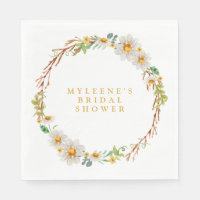 Elegant Daisy Wreath Brautparty