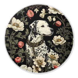 Elegant Dalmatian William Morris Inspired Keramikknauf