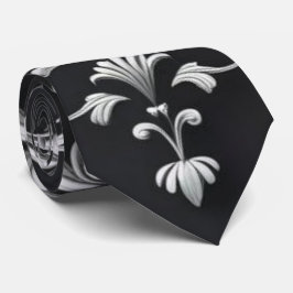 Elegant Damask Floral Neck Tie Krawatte