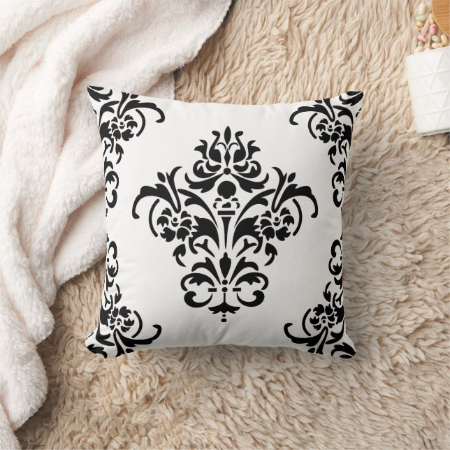 Elegant Damask Kissen (Decke)