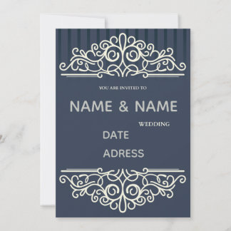  elegant damask wedding invitation einladung