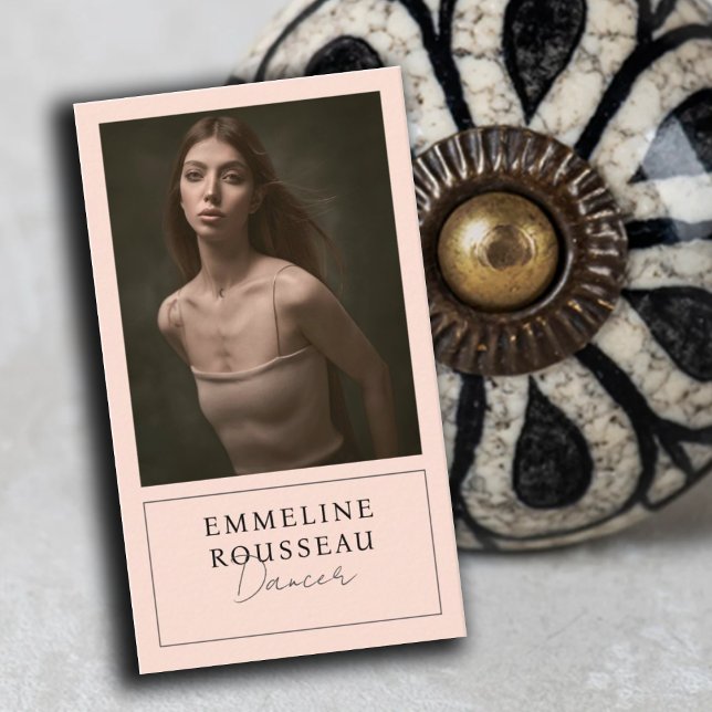 Elegant Dancer Carte de visite photo professionnel (Créateur téléchargé)