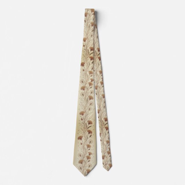 Elegant Dandelion Seed Krawatte (Vorderseite)