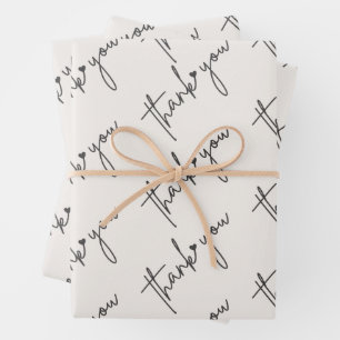 Elegant danke, dass Sie Papier verpacken