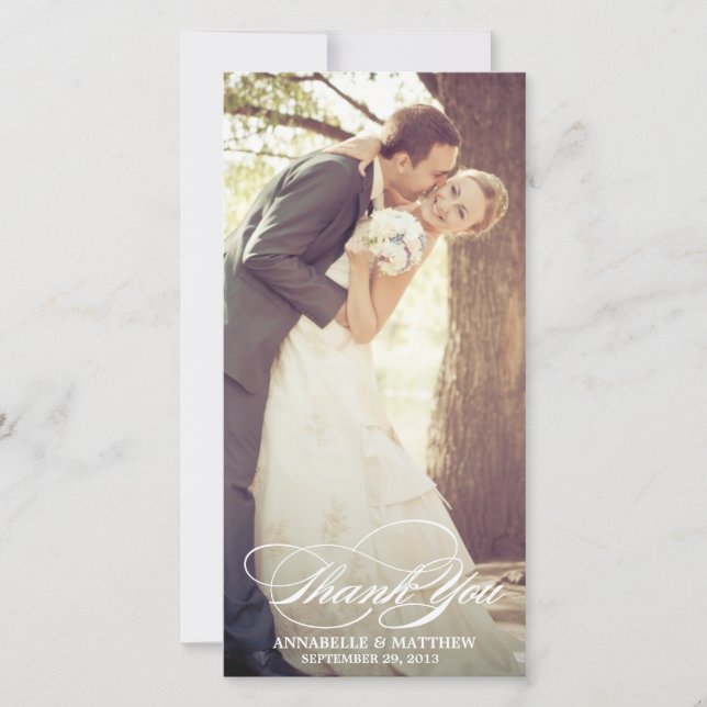 Elegant danke dir Script Wedding Overlay (Vorderseite)
