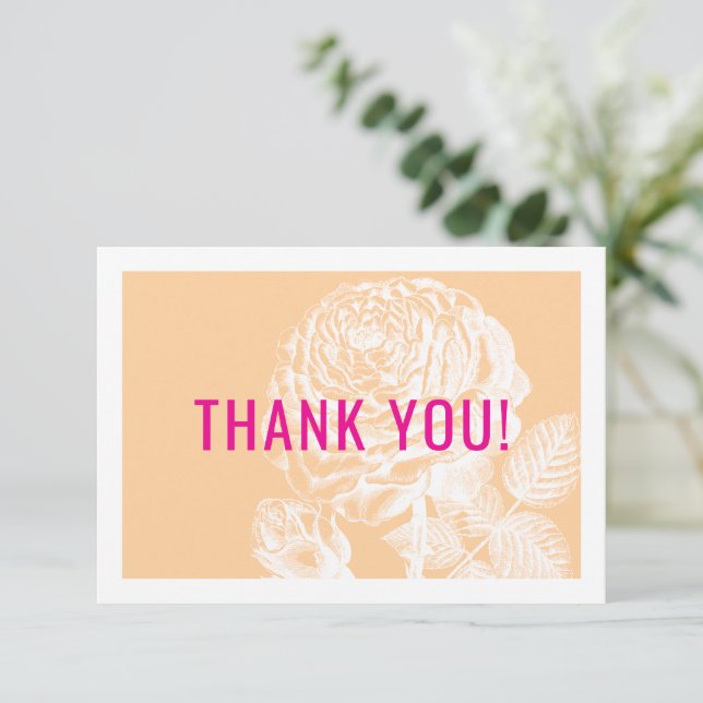 ELEGANT DANKE IHNEN Moderne Rose florbeige pink (Stehend Vorderseite)
