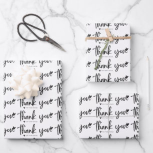 Elegant danke Ihnen Wrapping PapeFlat Sheet Set vo Geschenkpapier Set