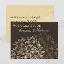 Elegant Dankeschön Card Dankeskarte