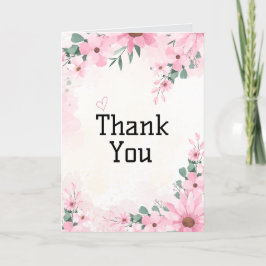 Elegant Dankeschön Card Karte