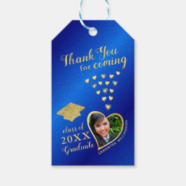 Elegant Dankeschön Grand Foto Blue 2025 Abschluss Geschenkanhänger
