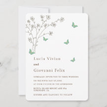 Elegant Dark Gold Butterfly Hochzeit