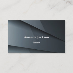Elegant Dark Gray Visitenkarte
