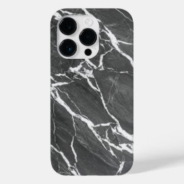 Elegant Dark Grey Marble Texture iPhone Case