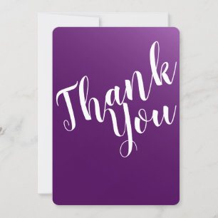 Elegant Dark Lila Dankeschön Card Dankeskarte