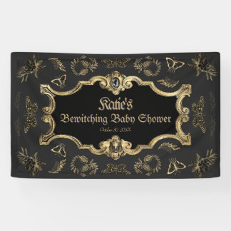 Elegant Dark Viktorianisch Gothic Baby Shower Banner