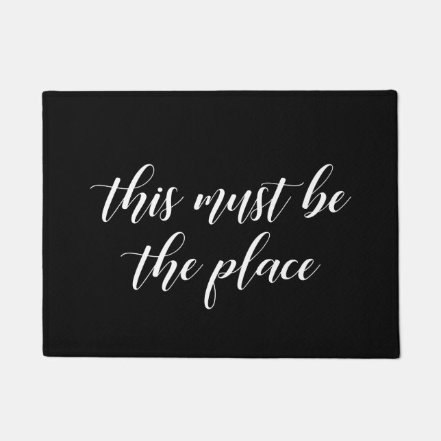 Elegant Das muss der Ort sein Fußmatte (Vorderseite)