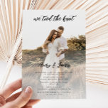 Elegant, das wir das Foto der Hochzeit des Knotens Einladung<br><div class="desc">Elegant,  das wir dem Foto die Einladung zur Hochzeitsfeier gegeben haben</div>