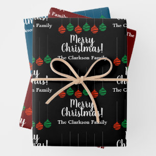 Élégant décor de boule de Noël enveloppant feuille