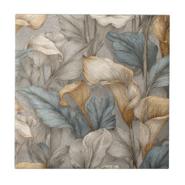 Elegant Decorative Calle Lilies  Tiles   Fliese