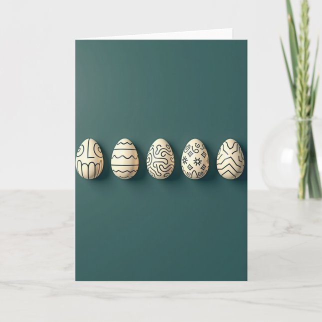 Elegant Decorative Shapes Card Karte (Vorderseite)