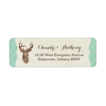 Elegant Deer Antlers Rustic Country Wedding