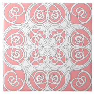 Elegant, dekorativ, modern, pastellrosa, weiß fliese