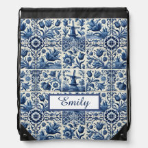 Elegant Delft Tiles Personalisiert