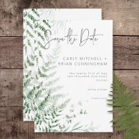 Elegant Delicate Greenerity Ferns Wedding