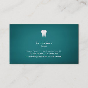 Elegant Dental   Aqua Visitenkarte