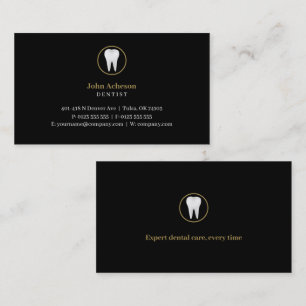 Elegant Dental Blau Visitenkarte