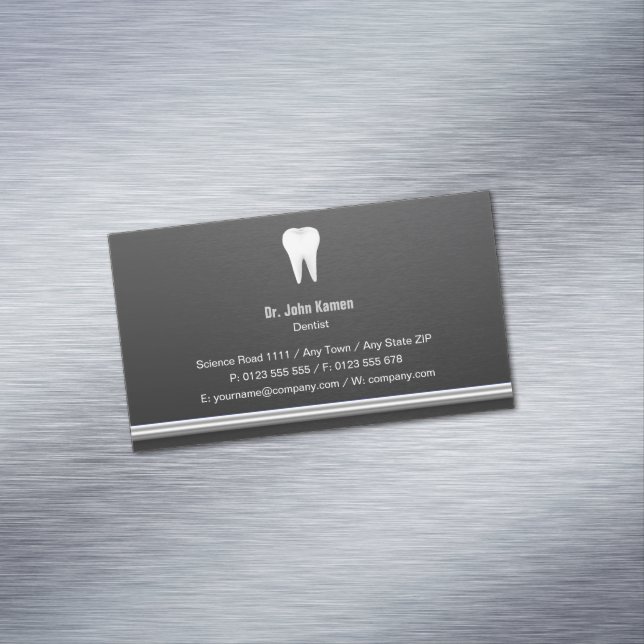 Elegant Dental Magnetische Visitenkarte (Beispiel)