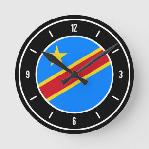 Elegant der Demokratischen Republik Kongo Runde Wanduhr