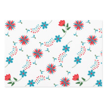 Élégant design floral Anniversaire Cadeau papier e