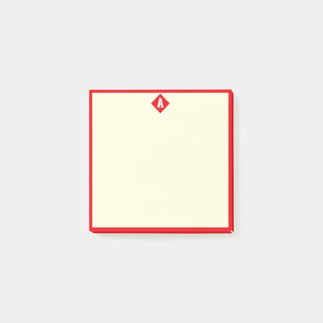 Elegant Diamond Post-it Klebezettel (Vorderseite)