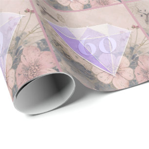 Elegant Diamond Wedding Anniversary-Geschenk Geschenkpapier
