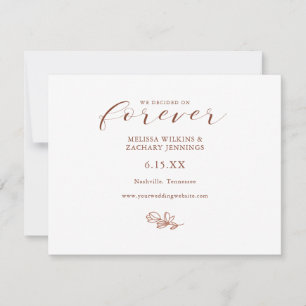 Elegant, die wir Save the Date auf ewig entschiede