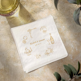 Élégant Dîner Italien | Or mariage