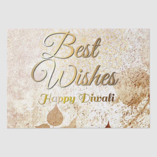 Elegant Diwali Tissue Seidenpapier (Vorderseite)