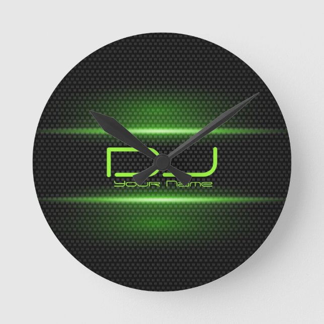 Elegant DJ Wall Clock Runde Wanduhr (Vorderseite)