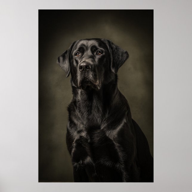 Elegant Dog Silhouette Poster (Vorne)