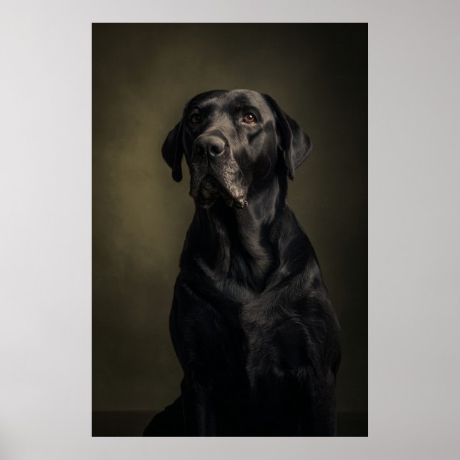 Elegant Dog Silhouette Poster (Vorne)