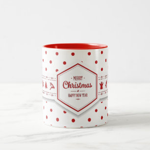 Élégant Dots de Noël Mug