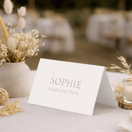 Elegant Double-Sided Wedding Place Card