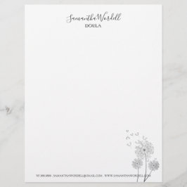 Elegant Doula Birth Coachen Midfrau Business Briefbogen