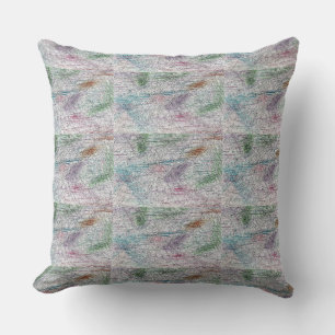 Élégant, doux, chaud, rayures & Coussin pastel
