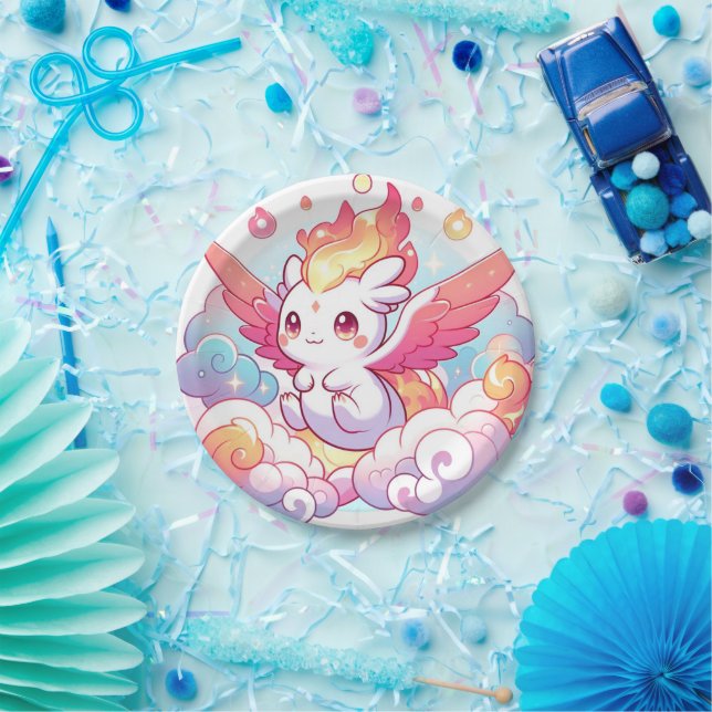 Elegant Dragon Baby Shower Pappteller (Party)