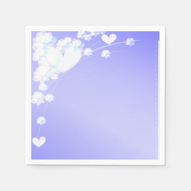 Elegant Dreamy Paper Napkin Serviette (Vorderseite)