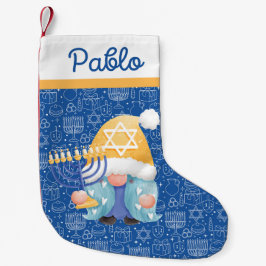 Elegant Dreidel Candles Hanukkah Blue Judiasm Star Kleiner Weihnachtsstrumpf