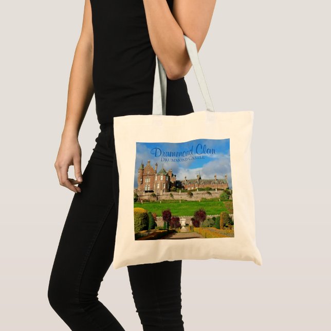Elegant Drummond Scottish Clan Castle & Garden Tragetasche (Vorderseite (Produkt))