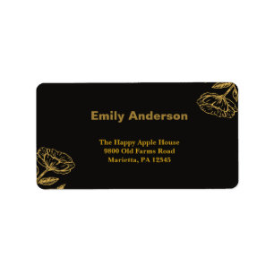Elegant Dual Birthday Soiree Adressaufkleber